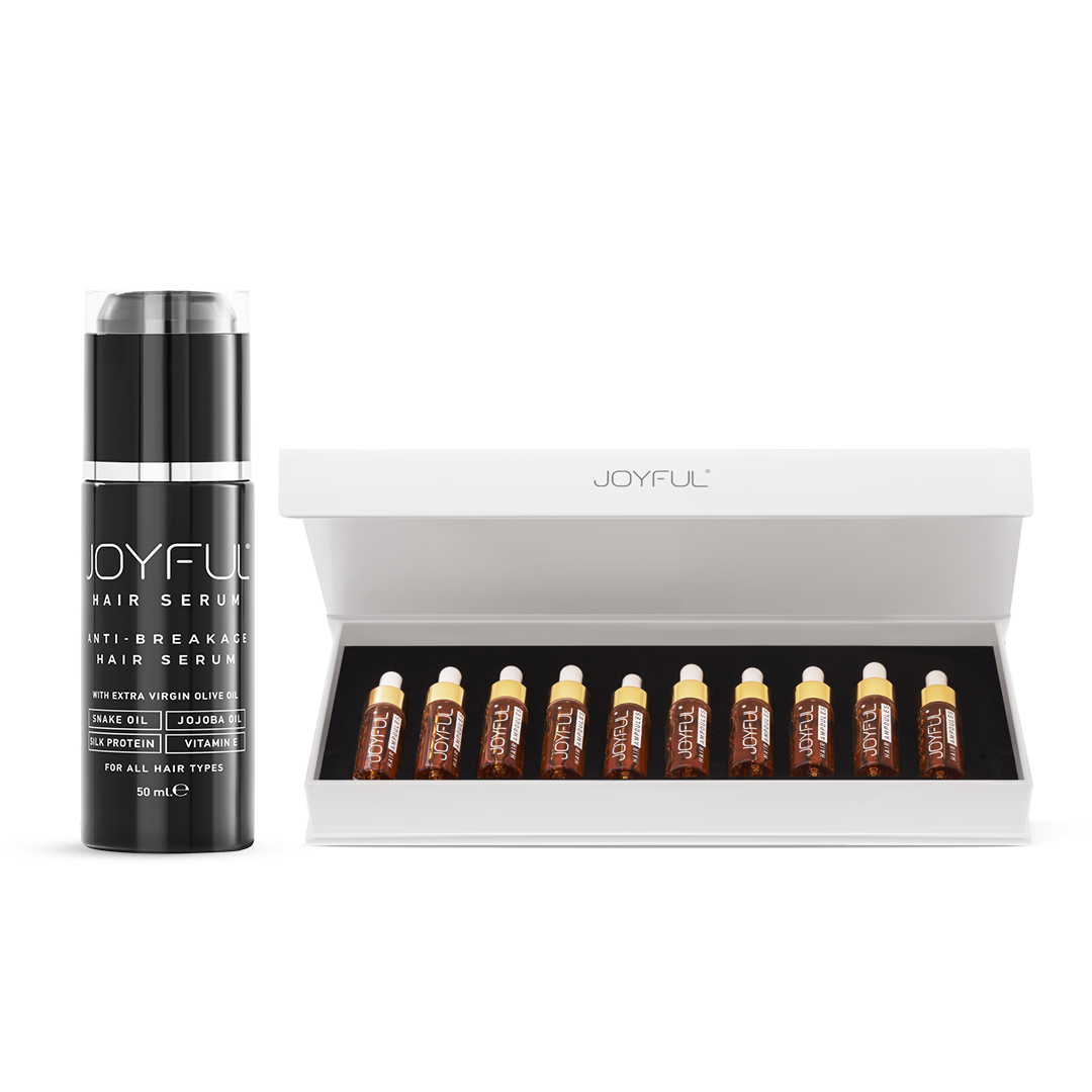 Joyful ampoules to treat hair loss and growth of hair follicles
