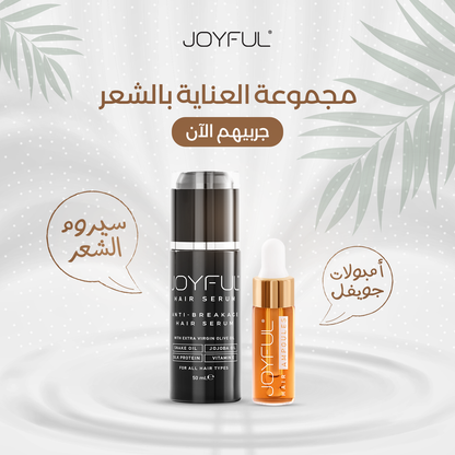 Joyful ampoules to treat hair loss and growth of hair follicles